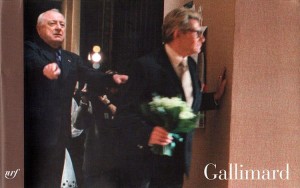 Yves Saint Laurent (right) and Pierre Berger (left).